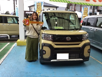 ダイハツタント、購入者決まりました。ありがとうございます。 先日K様にご納車させていただきました！ | 栃木ダイハツ販売株式会社